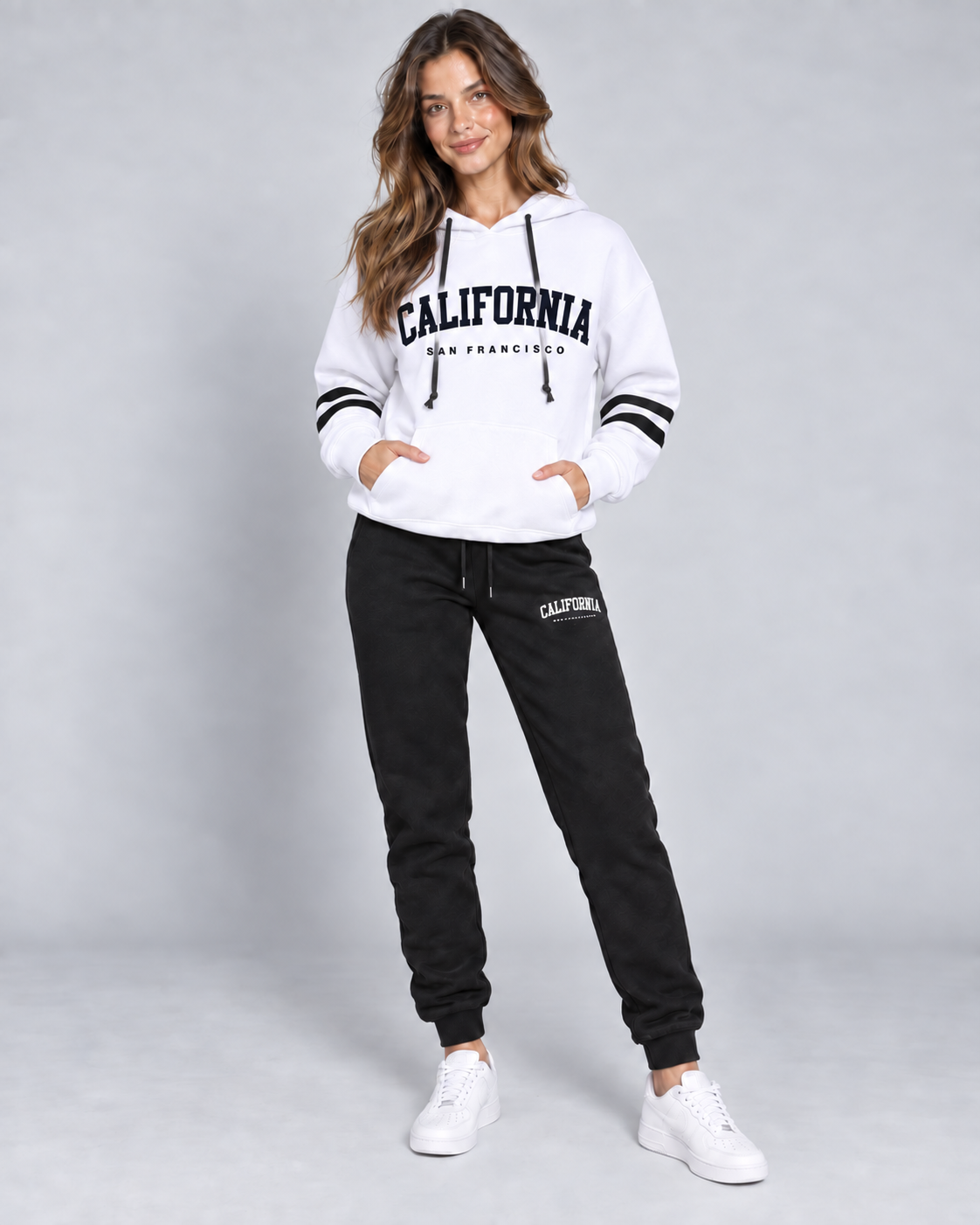 WESTCOAST — Hoodie and trouser set — front view