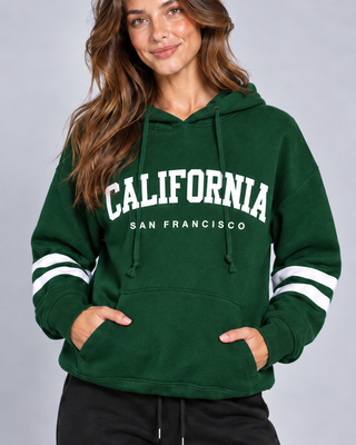 WESTCOAST — Hoodie with stripe details