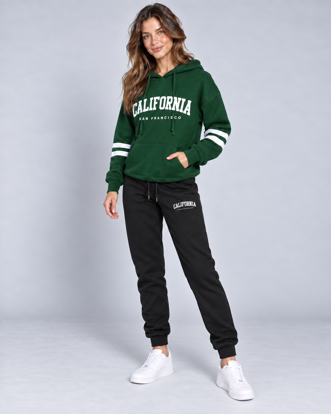 WESTCOAST — Hoodie with stripe details