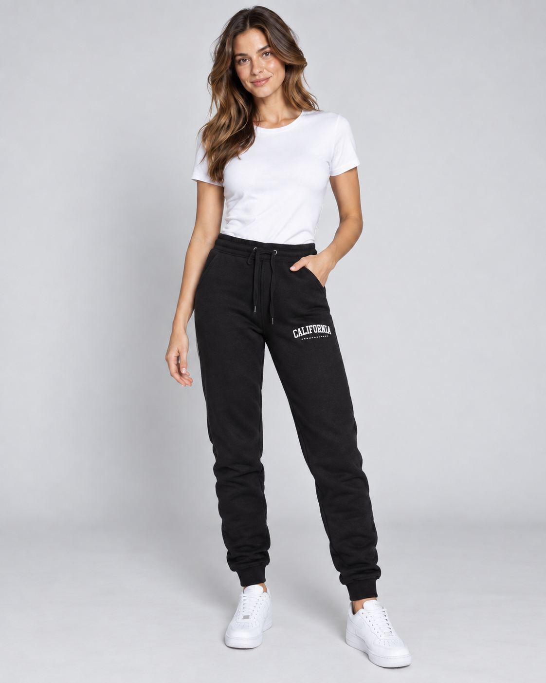 WESTCOAST — Trousers with stripe details — front view